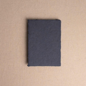 Handmade Paper In Dark Blue | Deckle Edge Paper Sheet| Rag Cotton Paper | Recycled Eco Sheet For Wedding Invitations