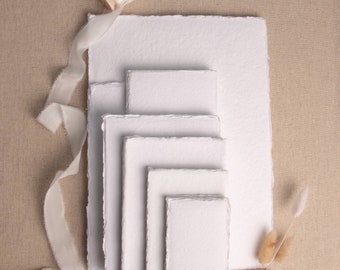 200 Pack Paper, Deckle Edge Paper, Custom Made Paper, Handmade