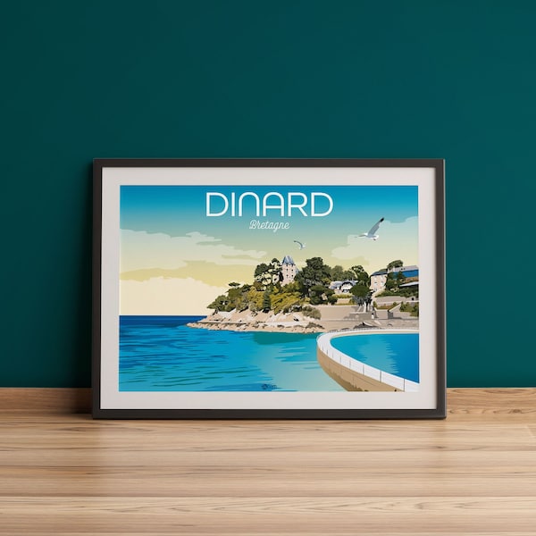 Dinard - Affiche Bretagne