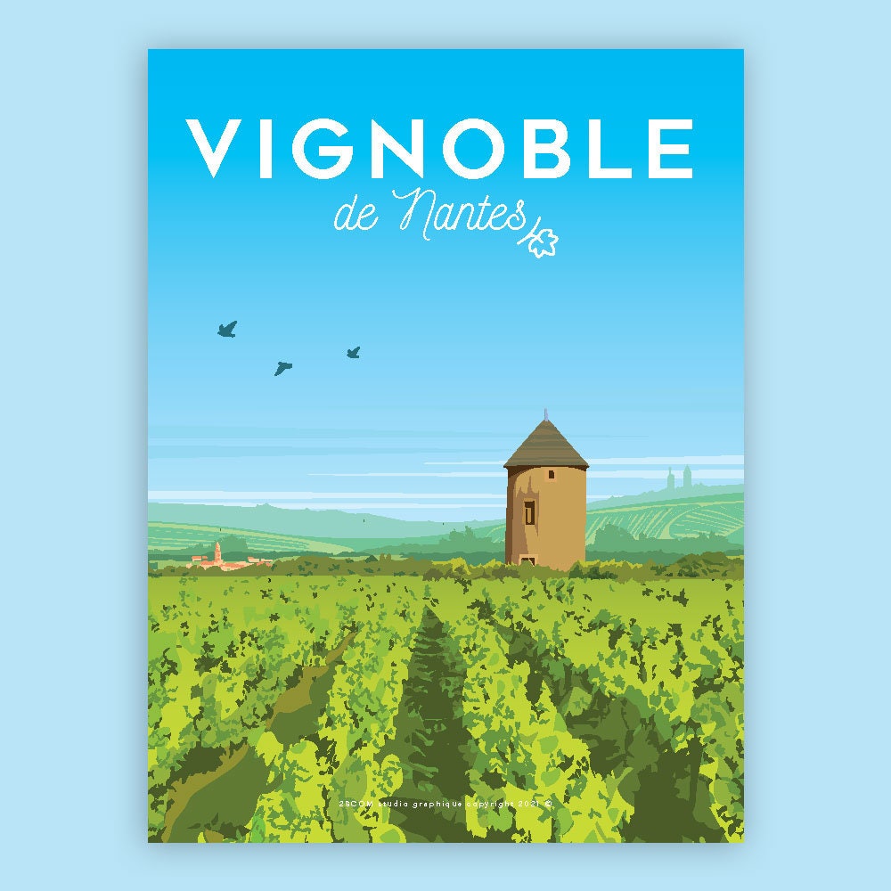 Affiche Le Vignoble de Nantes