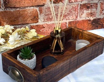 Decorative Storage Tray, Rustic Storage Tray, Catch All Tray, Office Tray