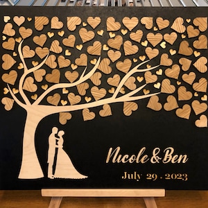 3D Wedding guestbook alternative, Custom guest book, 3D guest book, Love tree, Tree of life, wedding décor, unique guestbook, wedding guests