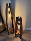 Oak Whisky Barrel Lamp, Hand crafted, Edison bulb