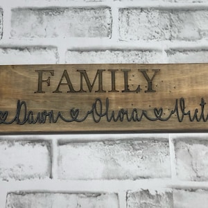Mothers Day Sign | Personalised | Family | 3D | Laser cut | Mom | Mum | Mummy | Nan | Gran | Nanny | Granny