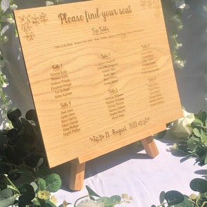 Wedding Seating Plan | table plan | Seating Chart | Table Plan | Party Seating | Event Seating Plan | Personalised.