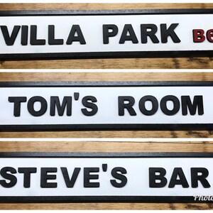 Faux Vintage Road Sign | Personalised | Retro Sign | Man Cave | She Shed | Boys Room | Girls Room | Home Bar