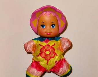 Vintage 1989 Lewis Galoob So Small Babies mini doll.