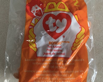 TY - McDonald's - Teenie Beanie Baby - Bongo - 1998