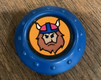 Crossbows & Catapults - Lakeside Barbarians - Blue/Orange Carom - 1983