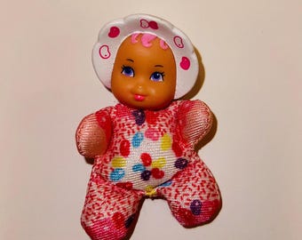 Vintage 1989 Lewis Galoob So Small Babies mini doll.
