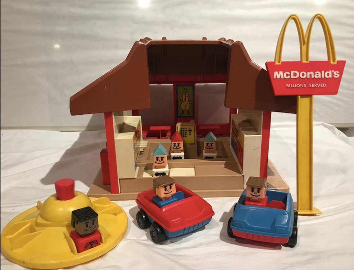 Playskool Mcdonald's Play Set Vintage 1974 Etsy