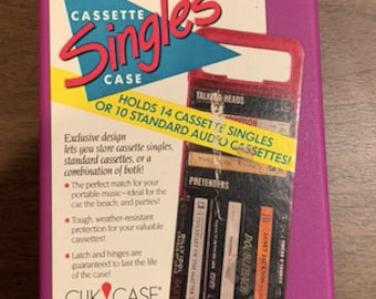 Clik Case - Cassette Singles Case - Holds (14) - Vintage - 1990