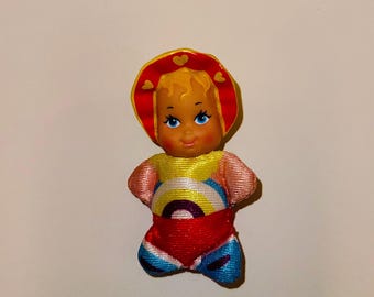 Vintage 1989 Lewis Galoob So Small Babies mini doll.