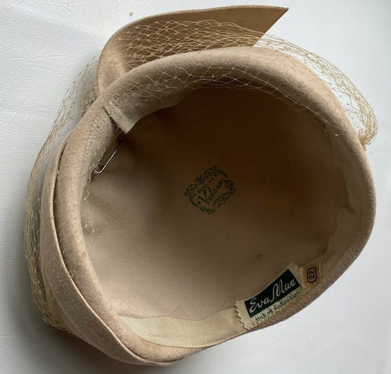 Eva Mae - Velour Hat - With Gem Buckle - Size 22 … - image 2
