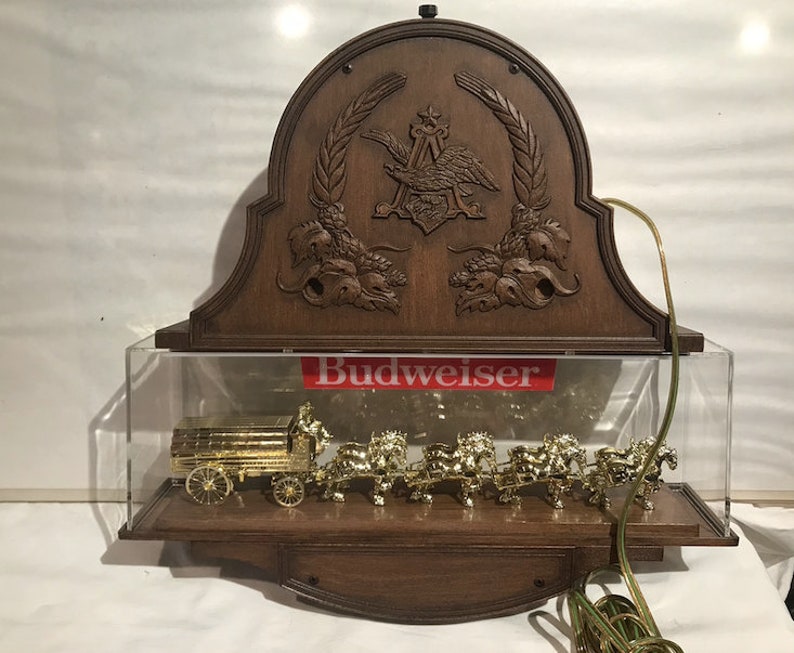 Everbright budweiser Clydesdale Horse Advertising Clock Etsy