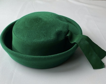 Henry Pollak - Glenover Hat - Green - Vintage - 1940s