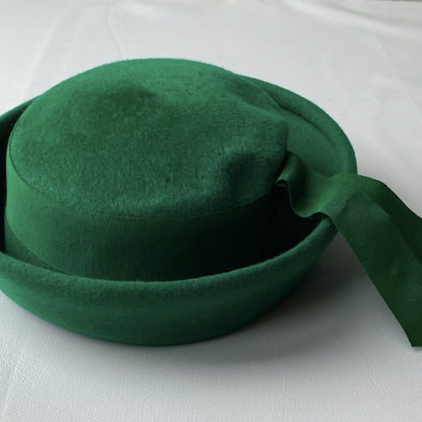 Henry Pollak - Glenover Hat - Green - Vintage - 1940s