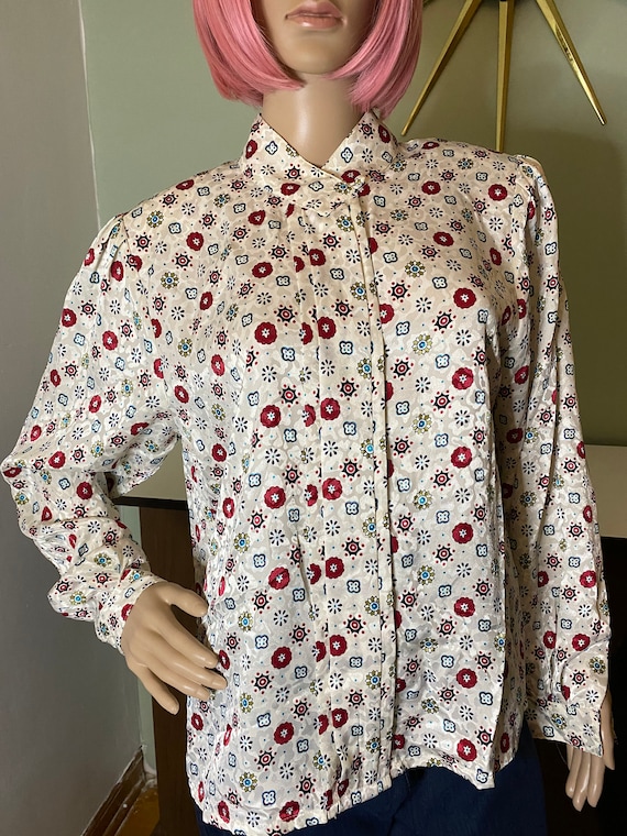Womens 1980s Blouse