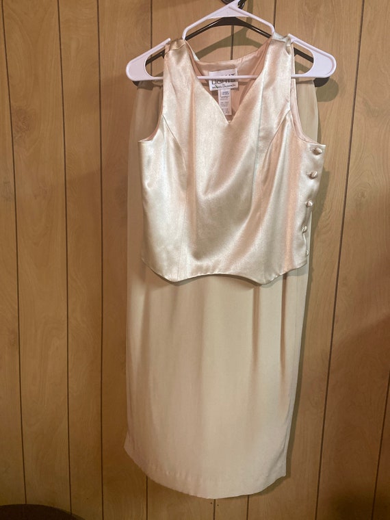 Retro gold bridal party/prom gown - image 1