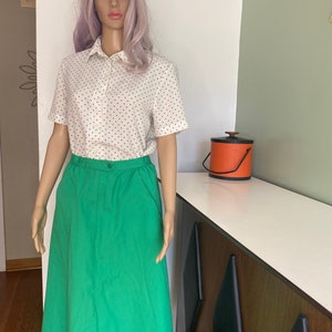 Vintage Kelly Green Skirt