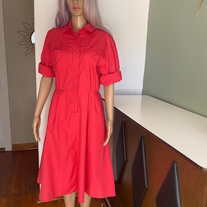 Pink Vintage Dress with Pockets