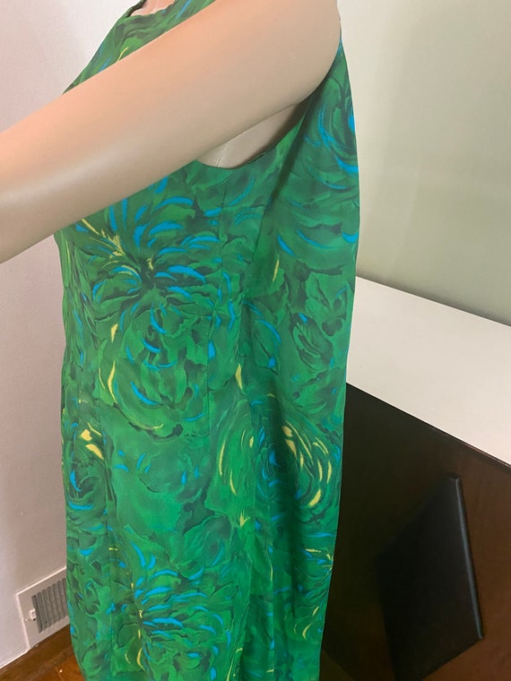 Vintage Green floral flowing dress - Gem