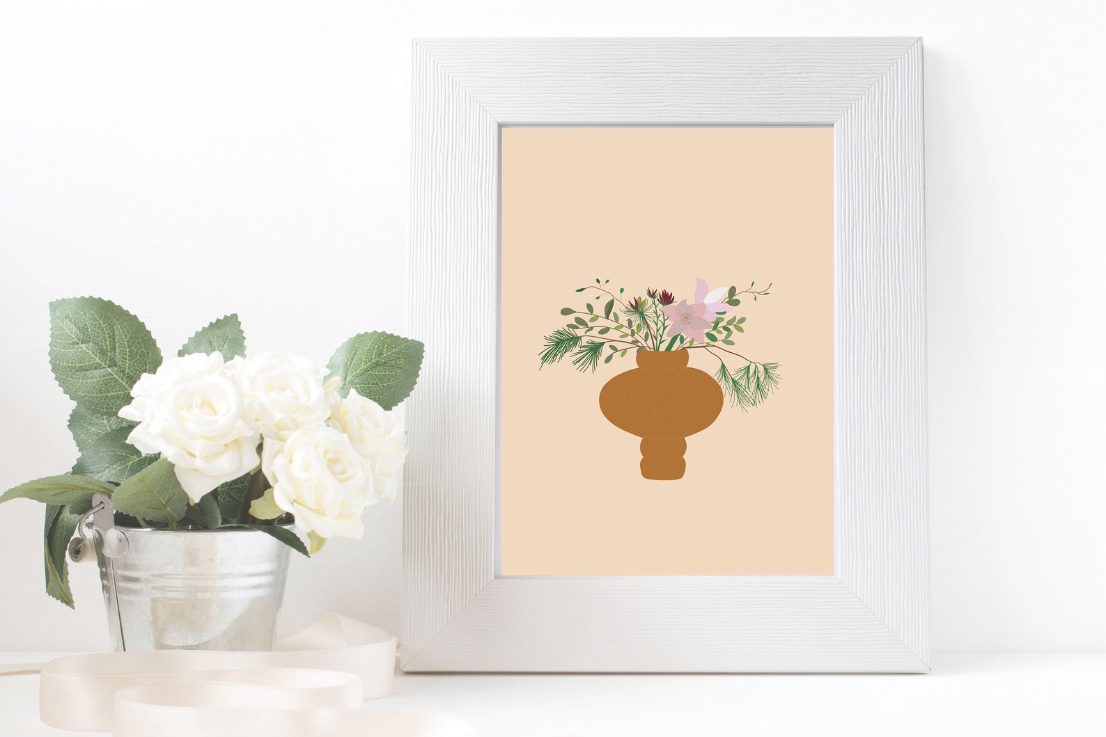 Flower Printable Wall Art Floral Print Floral Wall Art Etsy