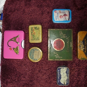 collection of old metal box from the 18th and 19th century