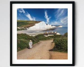 Seven Sisters Cliffs, East Sussex, Photography Print, England Print, Brighton, Postcard, Home Decor, Wall Art, Print Gift, Travel Print