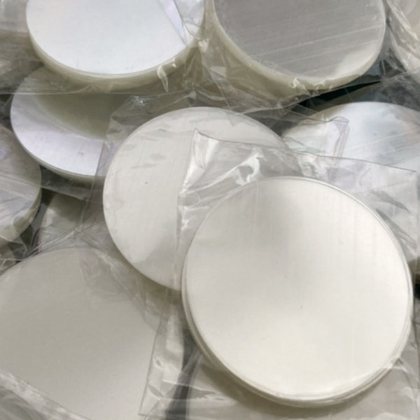 Mylar for 32mm, Glossy Foils for 32 mm, Transparent film for DIY button badge making 100pcs,  Raw Material