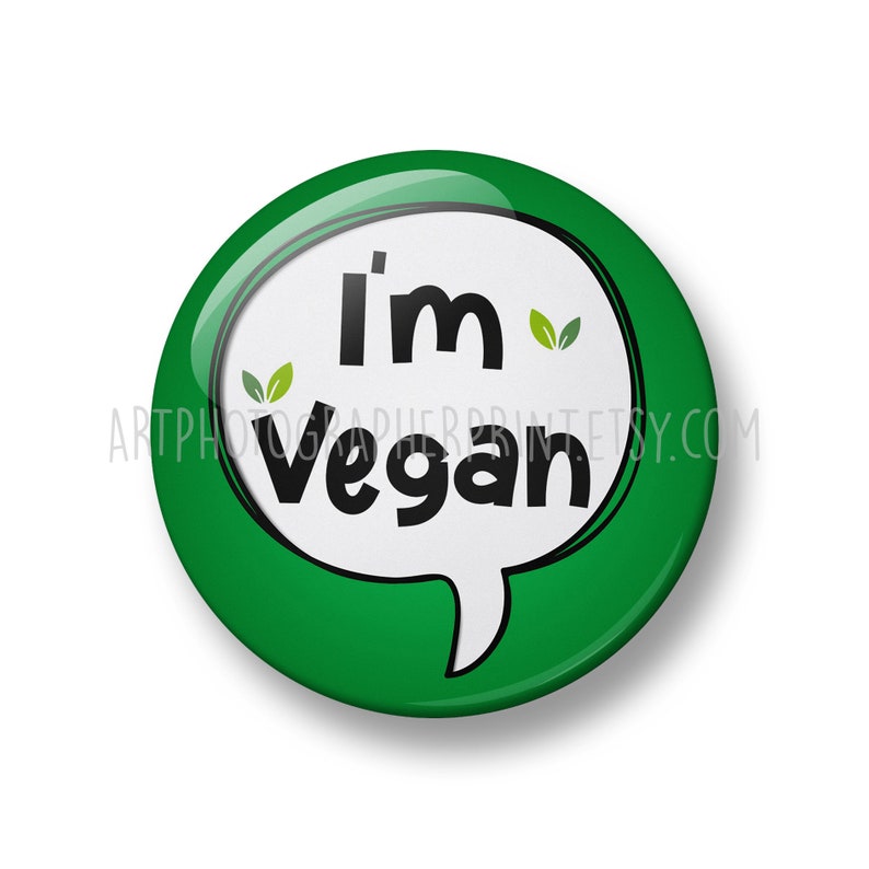 Je suis végétalien, je suis végétarien, je suis Pescatarian Pin Button Badge, 32mm ou 44mm, Types de régimes Badges, Vegan Activist, Vegan gift, Nutrition Pin Vegan