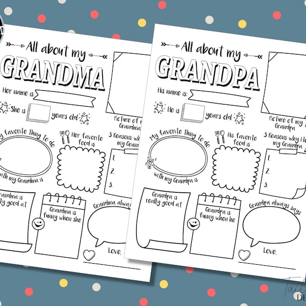 Grandparents Day Printable - Etsy