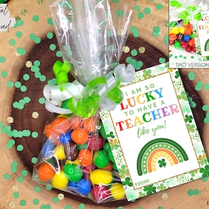St. Patrick's Day Teacher Gift Tag, St. Patrick's Day Printable Gift Tag, St. Patrick's Day Appreciation, St Patrick's Treat Bag