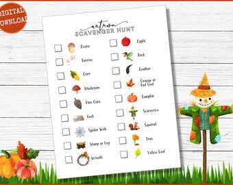 Caccia al tesoro autunnale, Caccia al tesoro autunnale, Caccia al tesoro con toppe di zucca, Caccia al tesoro all'aperto stampabile