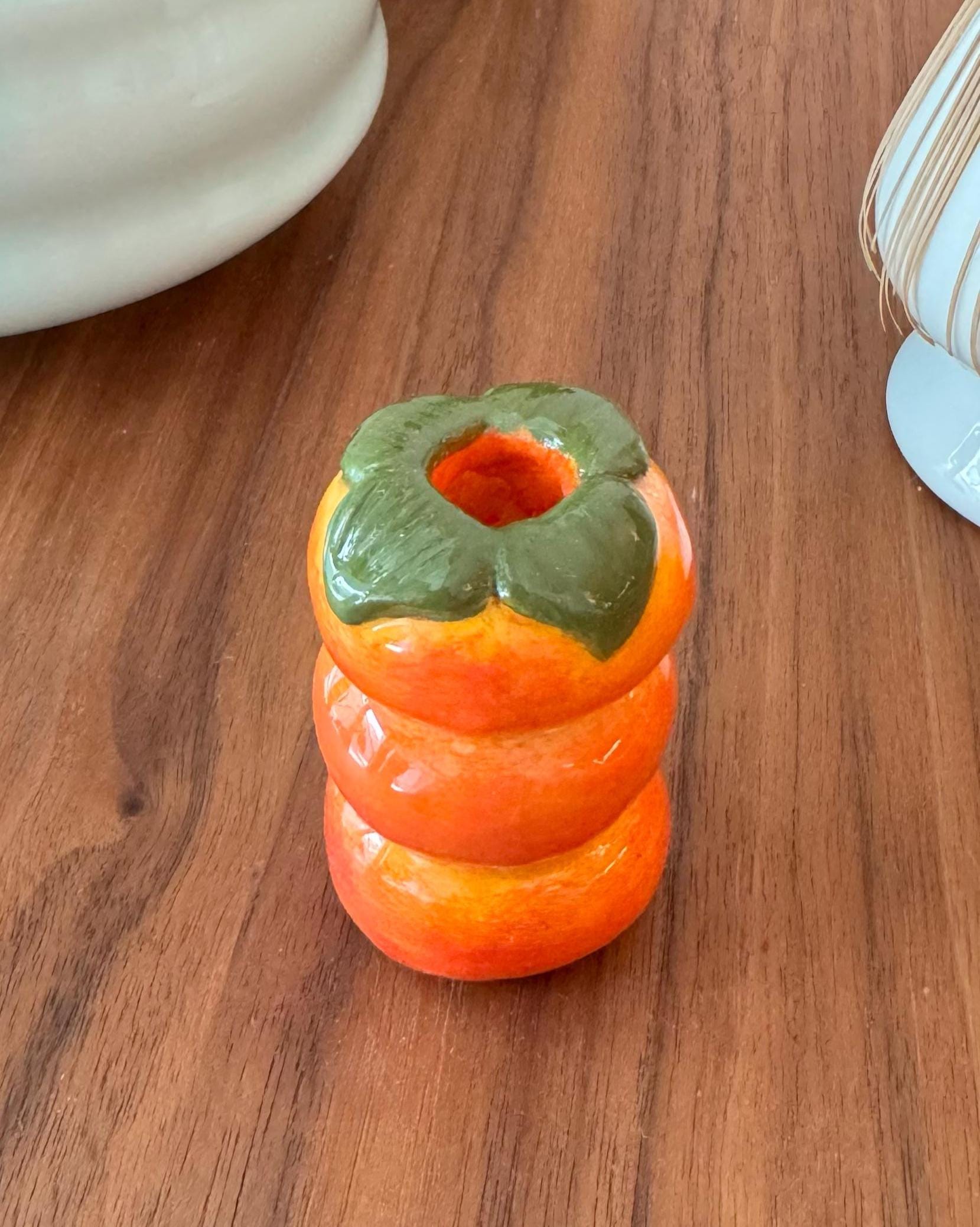 Handmade Matcha Spoon Holder / Mini Vase - Fuji Mountain