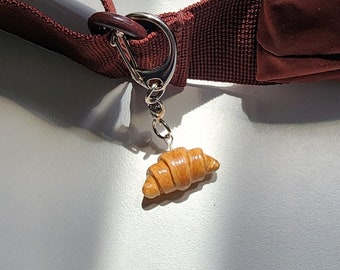 Handmade Croissant Keychain | Clay Bag Charm