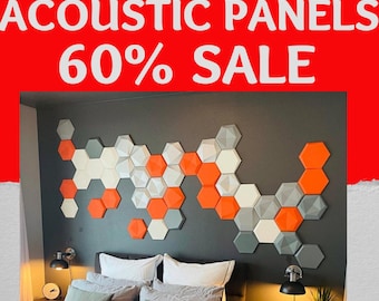 Decorative Acoustic Panel CLEARANCE SALE -60% Soundproof tile Dampening foam panel Customize design Elegant & modern design Sound insulation