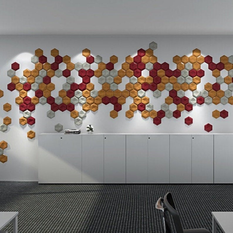 DECORATIVE SOUNDPROOFING Tile Acoustic Panel Sound Absorbing Etsy