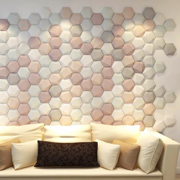 DECORATIVE ACOUSTIC Panels Soundproof Tile Dampening Foam Panels Customize  Design Elegant and Modern Design Sound Insulation DIY 