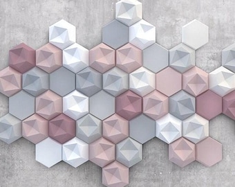 DECORATIVE ACOUSTIC Panels - Soundproof tile - Dampening foam panels - Customize design - Elegant and modern design - Sound insulation - DIY