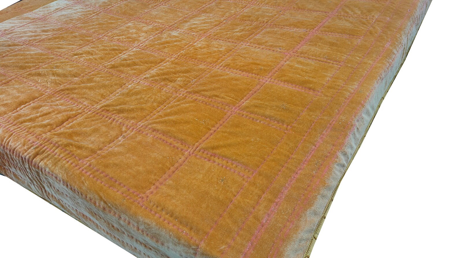 Gold Velvet Quilt Gold Velvet Comforter Velvet Bedspread Etsy