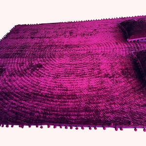 Wine Purple Velvet Quilt King, Velvet Quilted Throw, Velvet Quilt Bed, Bedding Set King Size, Bedding Set Double, Christmas Gift..