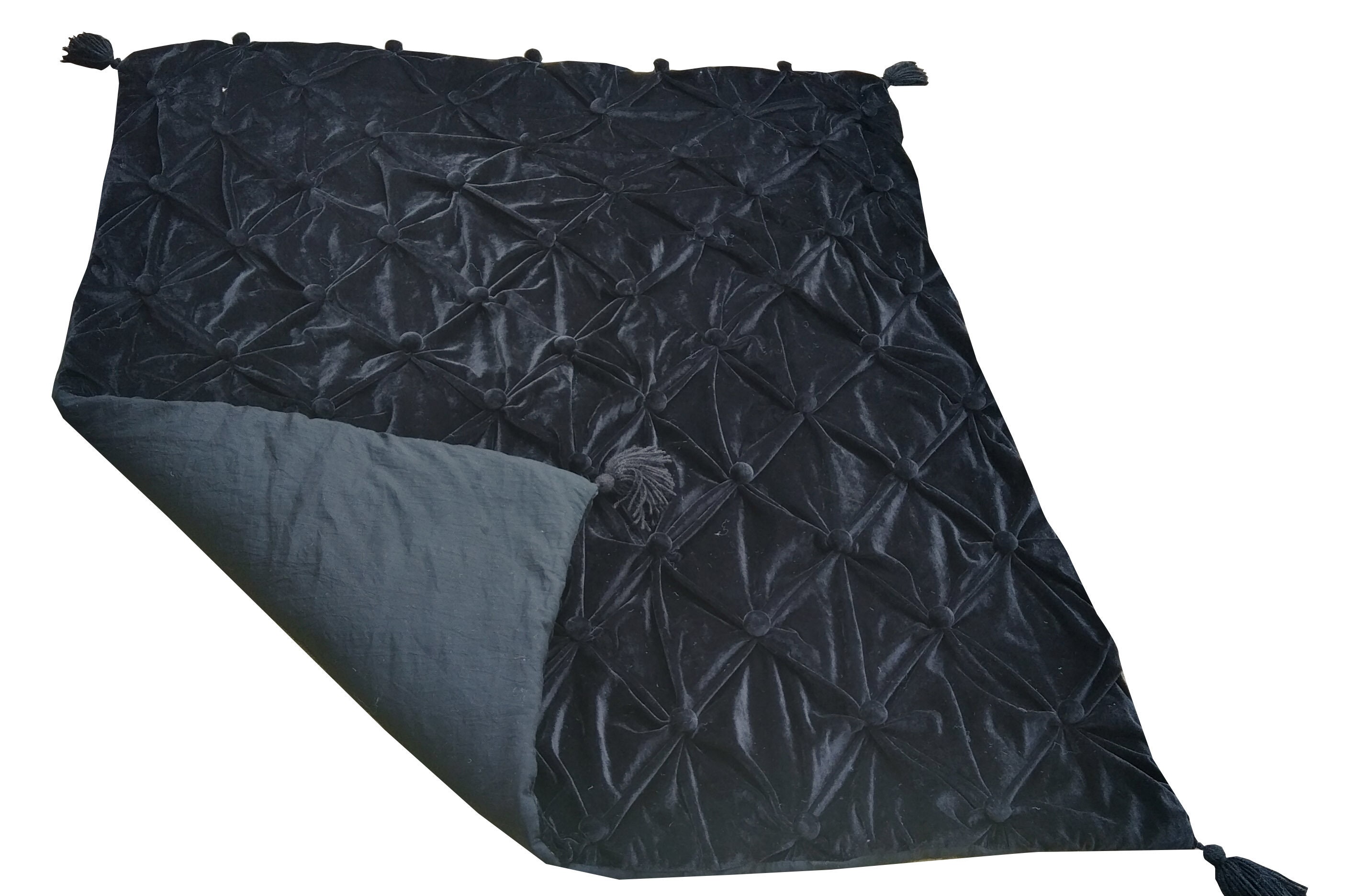 Couette En velours noir,