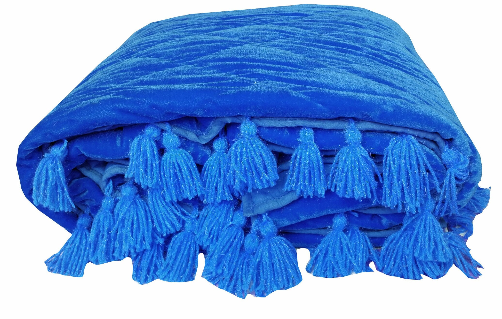Couette En velours Bleu