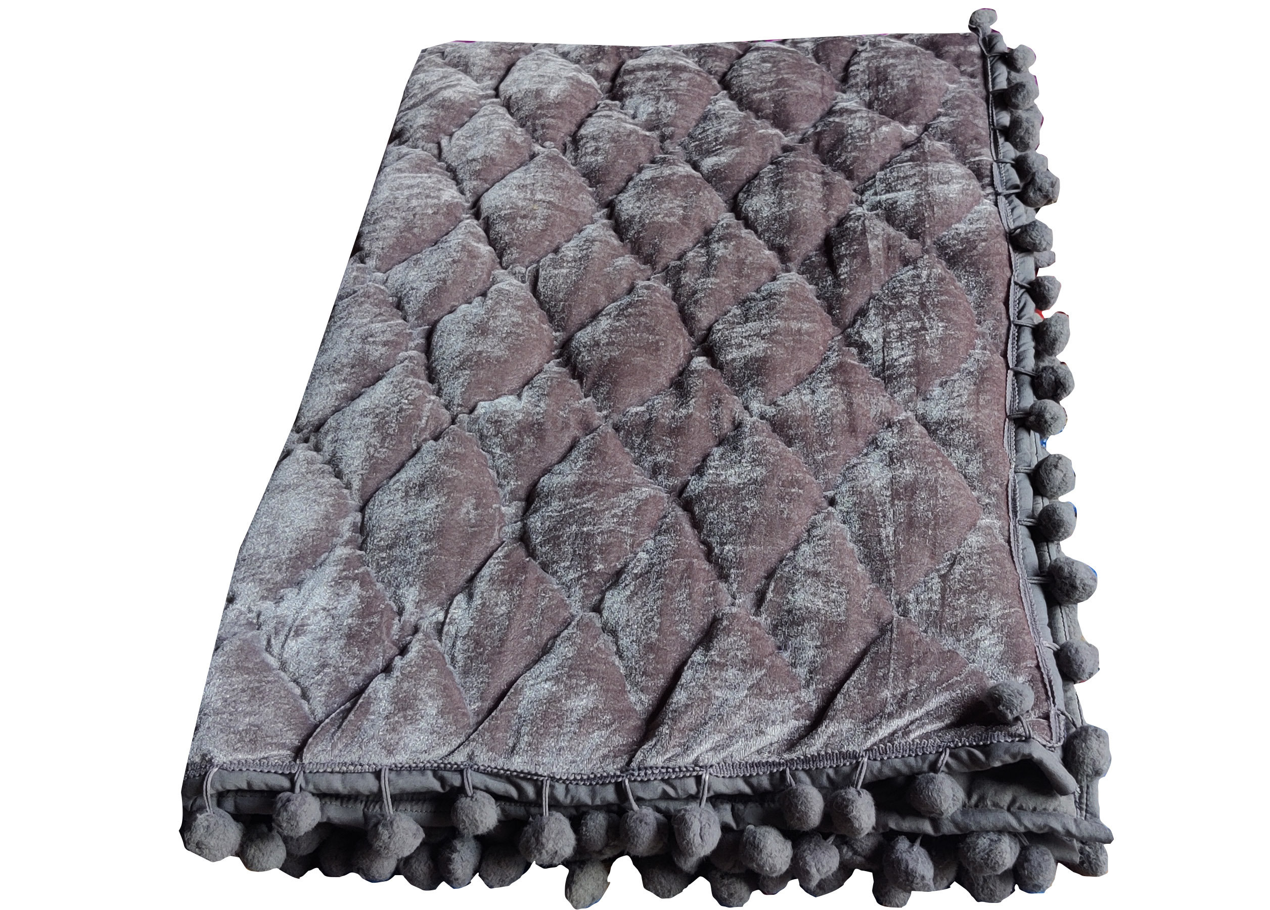 Grey Velvet Comforter King Quilt Queen Quilt Twin Quilts Etsy