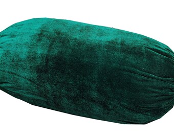 Emerald Green Velvet Throw Pillow Covers, Luxury Velvet, Double-sided, Lumbars
