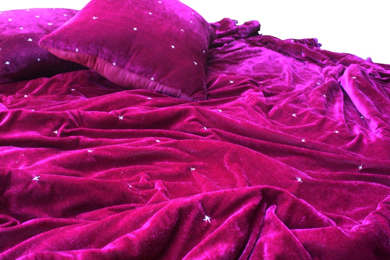 Purple Velvet Quilt Velvet Quilt King Lap Size Quilt Purple Etsy