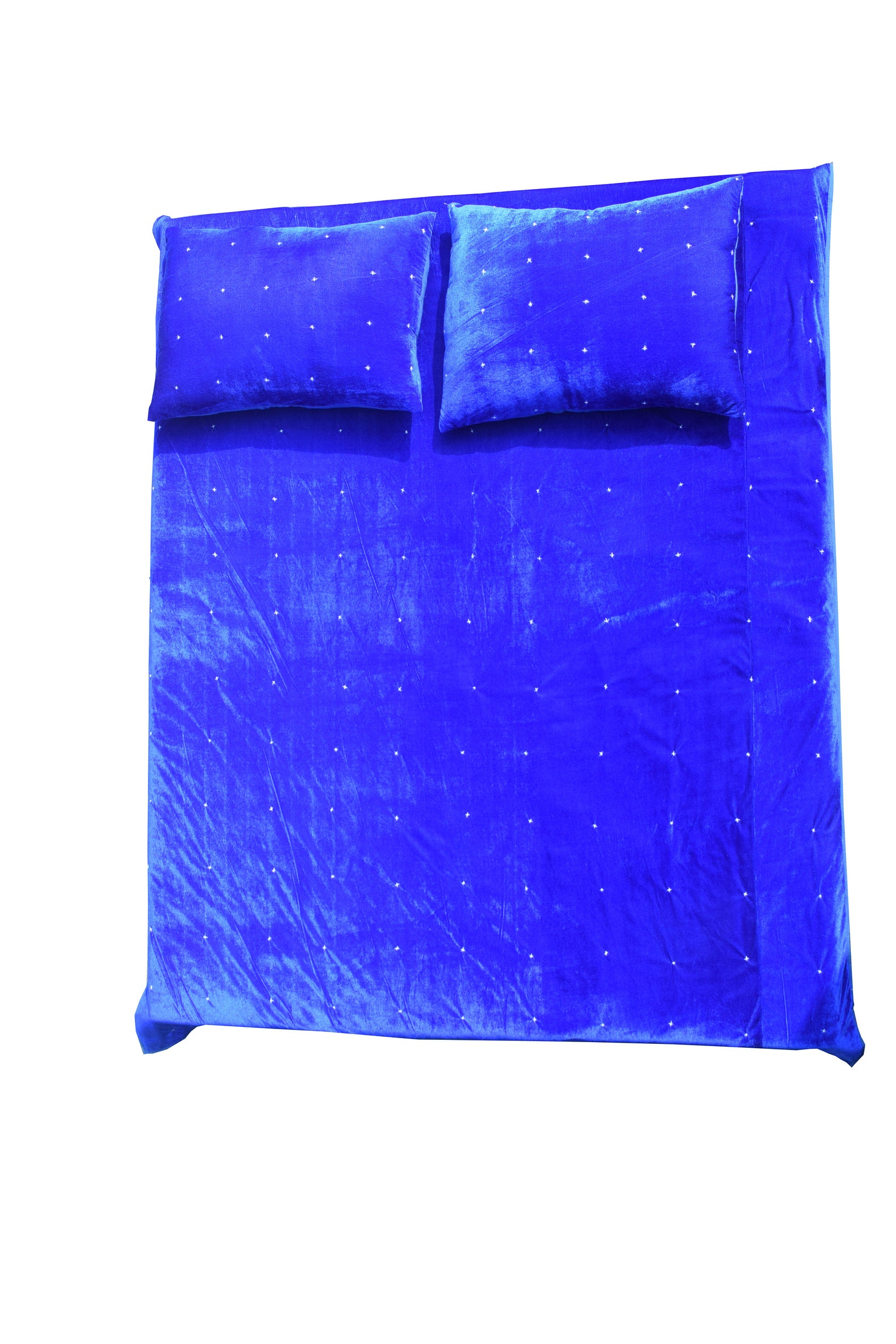 Royal Blue Velvet Quilt Velvet Comforter King Quilt Queen Etsy