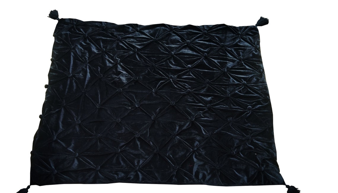 Black Velvet Comforter velvet Comforter King Quilt Queen Etsy
