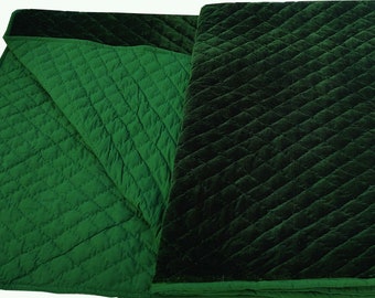 Dard luz verde esmeralda terciopelo pompón edredón edredón manta colcha King terciopelo manta edredón de terciopelo cosido a mano_ropa de cama